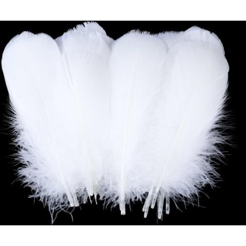 High Quality Goose Feathers Soft Floating White Swan Feather For Crafts Wedding Decoration Jewelry Accessories Plumes Wholesale