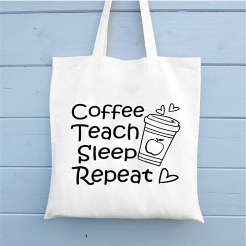 Large capacity Ladies Shopper Handbag Women Canvas Bags Gifts for Teachers Shopping Bag Eco Tote bag travel Canvas Shoulder Bag