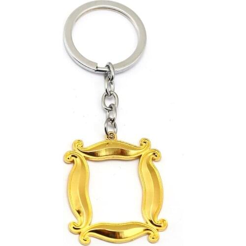 American TV Show Friends Keychain Coffee Time Central Perk Pendant Key Chain Car Keyring Jewelry Gift For Best friend llavero