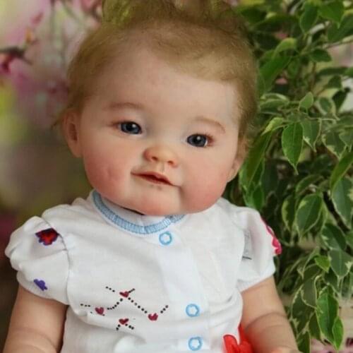 DIY Blank Reborn Baby Doll Kit 21 Inches Lifelike Naomi Vinyl Unpainted Unfinished Toy Parts Gift For Girl Toys New Year