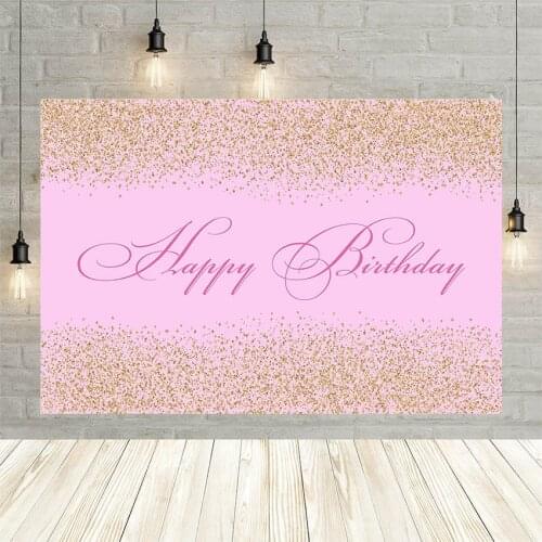 Avezano Birthday Party Photography Background Gold Sands Pink Back Adult Baby Portrait Wallpaper Backdrop Photo Studio Photocall