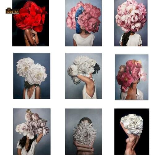 Full Square Figure Diamond Embroidery Sex Feather Woman DIY Diamond Painting Pictures With Rhinestones Home Decoration