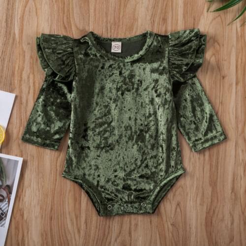 NEW 2020 Newborn Kids Baby Girls Clothes Long Sleeve Romper Jumpsuit Overall Outfits Set 0-18M
