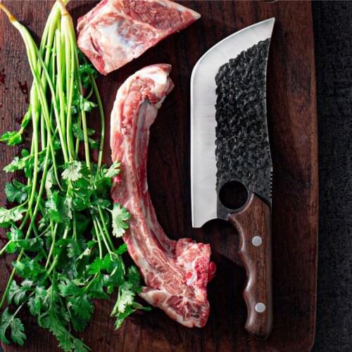 Forged chopping small kitchen knife outdoor camping small scimitar butcher knife chef knife fish knife kitchen knife