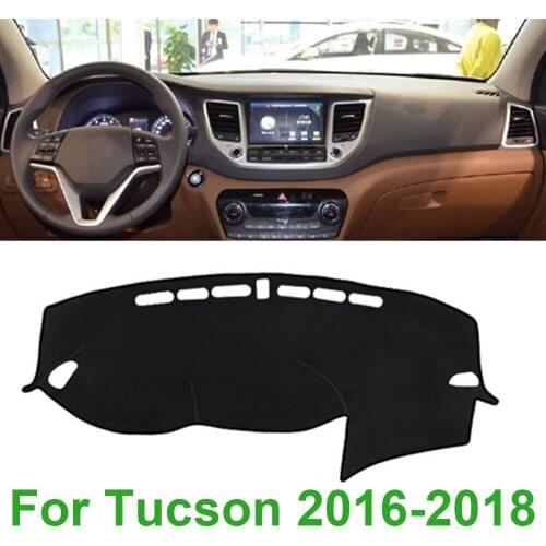 Car Dashboard Cover Dash Mat For Hyundai Tucson 2016-2018 Sun Shade Pad Instrument Platform Carpet Dashmat Mats