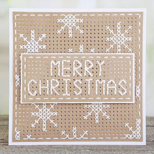 Square Stitch It Collection Metal Cutting Dies Stencil For Scrapbooking Photo Paper Cards Crafts Handmade New Die-Cut