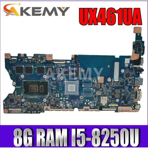 UX461UA i5-8250CPU 8GB RAM Motherboard REV2.1 For ASUS UX461U UX461UA UX461UN Laptop Mainboard Test OK