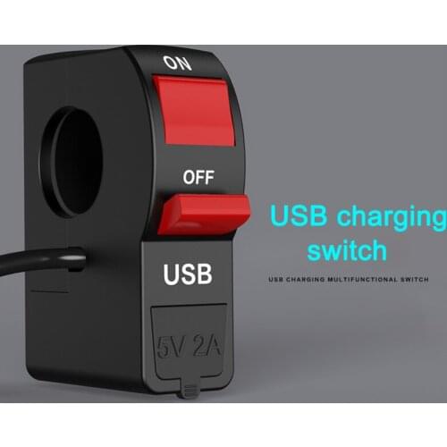 Motorbike USB Charging Switch Waterproof 12V Quick Charger for Mobile Phone Motorbike Supplies Car Styling