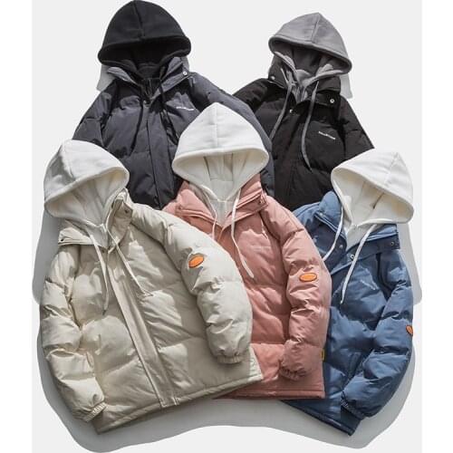 Men Solid Thick Winter Colorfuls Bubble Coat 2021 Korean Fashions Pockets Jacket Coat Women Beige Parka Puffer Jacket