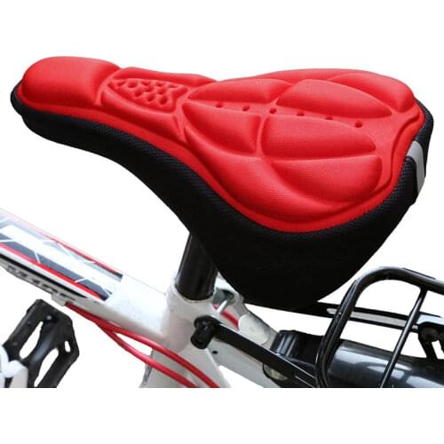 1PCS Bicycle Saddle 3D Soft Bike Seat Cover Comfortable Foam Seat Cushion Cycling Saddle for Bicycle Bike Accessories