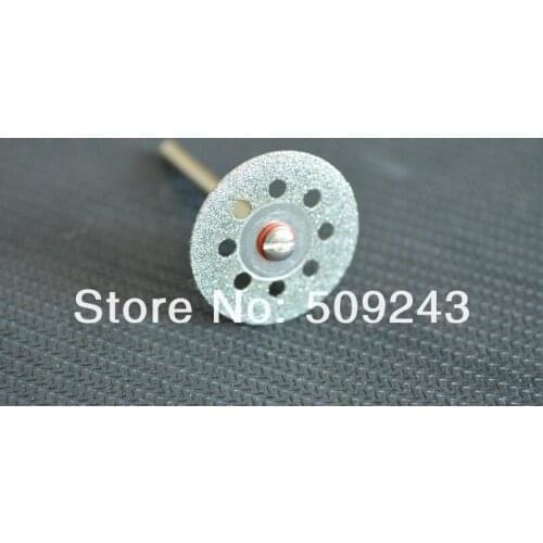 New New 5pc 0.8"/22mm Diamond cutting wheel Cutting disc Diamond saw blade + 1/8" Shank For Dremel Rotary Tools