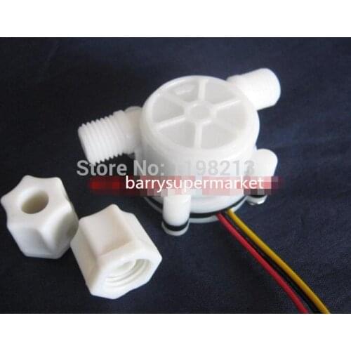 50pcs New G1/4 Water Flow Sensor Switch Meter Counter Hall Sensor Flowmeter 0.3-6L/min 0.8MPa