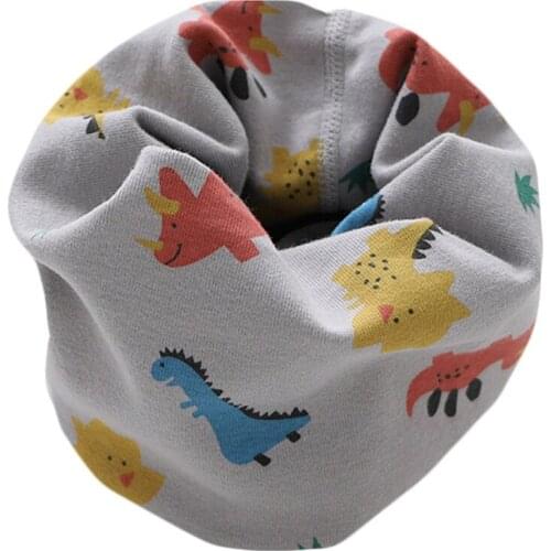 2020 Autumn Winter Girls Cotton Scarf Cartoon Kids O Ring Magic Neckerchief Spring Children Bufandas Boy Collar Baby Neck Warmer