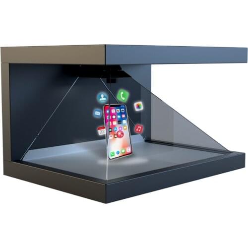 Plug and Play 3D Holographic Display Showcase Hologram Box Video Combine with Object