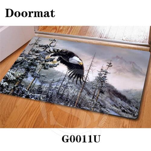 Drop Shipping cool eagle Custom Doormat Home Decor Bedroom Carpet Classic Durable Floor Mat SQ0630-Q22