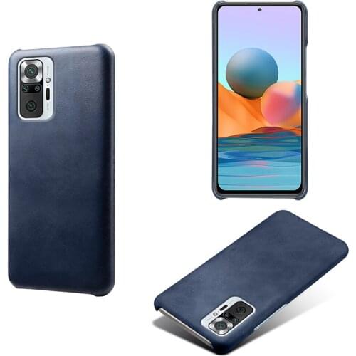 Luxury Vegan PU Leather Cover For Xiaomi Redmi Note 10 Pro Funda Wearable Slim Coque For Xiomi Redmi Note10 Pro Phone Case Capa
