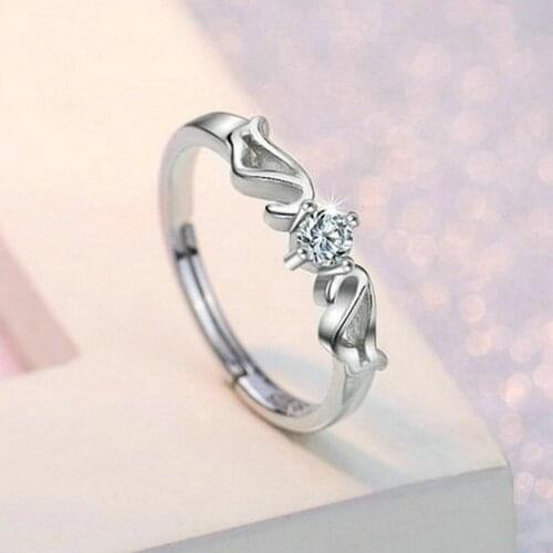 Sterling silver rings luxury jewelry moissanite jewelry sterling silver 925 silver set engagement ring wedding rings for wome