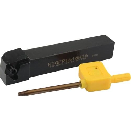 KTGFR1212H16 KTGFR1616H16 KTGFR2020K16 KTGFR2525M16 CNC Tools Lathe Grooving External Turning Tool Holder no TGF32R Insert