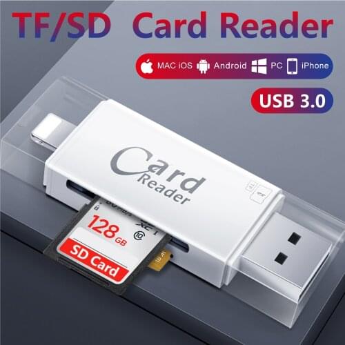 Camera SD Memory Card Reader Lightning to SD Adapter For Type C Smartphone Support IOS13 For iPhone 6 7 8 11 X XR 7 8 Converter