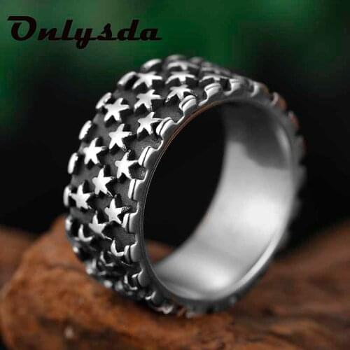 Vintage Moon Star Ring Finger Biker Rings For Fashion Women Wedding Creativity Gift Charm Jewelry Party Boyfriend Anel