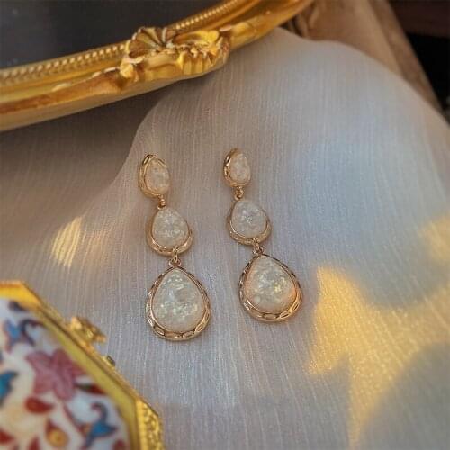 VintageTrendy Fashion Jewelry Chains Drop Earrings For Women Korean Big Exaggeration Summer Dangle Earring Party Jewelry Gifts