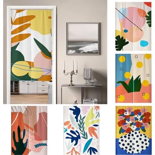 Japenese Kitchen Door Curtain Bedroom Blackout Curtain Home Decoration Hanging Curtain Shelter Curtain Half Panel Curtain