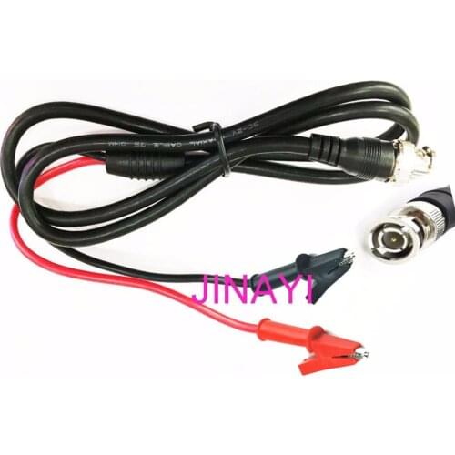 10pcs 3ft BNC Plug Male Q9 to Double Alligator Clip Test Cable Probe Leads Oscilloscope Test Cable 1.1m