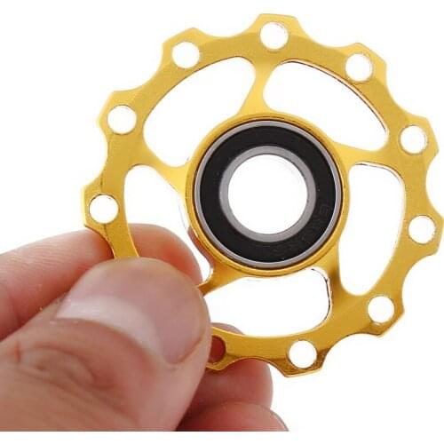 11T 13T MTB Road Bike Rear Derailleur Pulley Bicycle Rear Derailleur Pulley Roller Idler Bearing Jockey Wheel Bicycle Parts