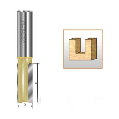 2-flute straight cnc cutter for slotting panel cutting drilling SSHK from 6.35 to 50.8mm