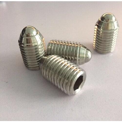 2pcs M8 M10 M12 M16 inner hexagon tight screws steel wave beads positioning screw spring ball head bolts locating plunger bolt