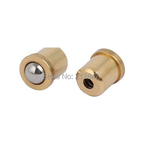 4mmx5mm Brass Body SUS440C Push-Fit Spring Ball Plunger 2pcs