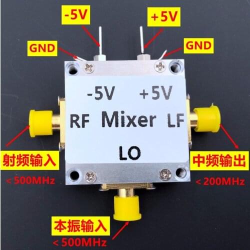 500MHZ Low Noise Active Mixer CNC Shielding Shell SMA Core Chip AD831
