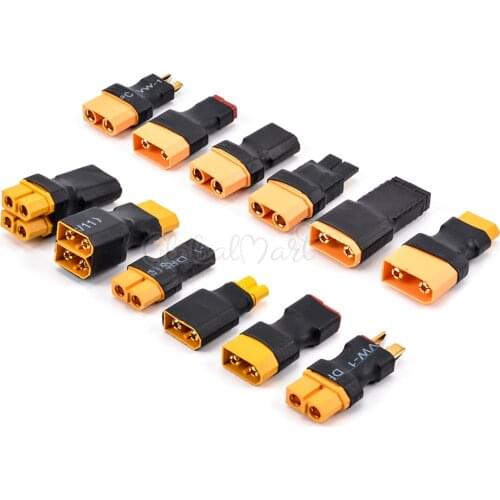 1PCS XT60 / XT90 Male / Female to XT30 T plug TRX Adapter Converter RC Drone Connector Battery Accessories