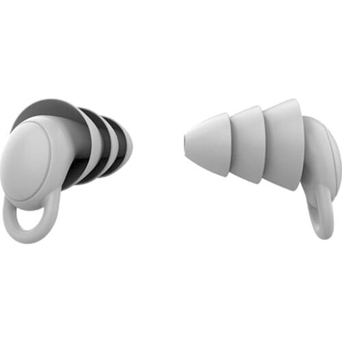 1 Pair Earplugs Protective Ear Plugs Soft Silicone Waterproof Anti-noise Earphones Protector for Travel Sleep and Snoring