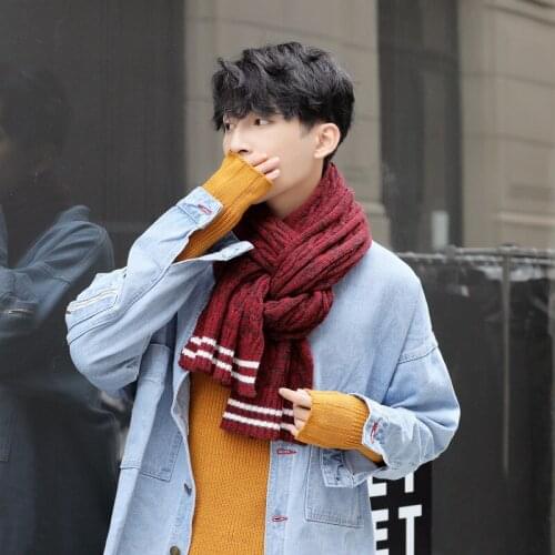 Brand Winter Women Scarf Men Wool Knitted Scarf Fashion Designer Shawl Bussiness Casual Scarves