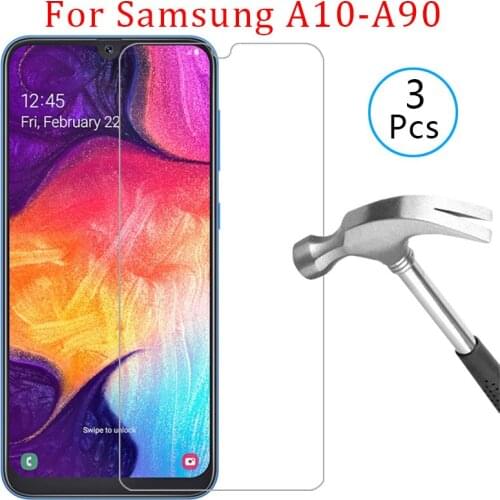 Case for samsung a10 a20 a30 a40 a50 a60 a70 a80 a90 5g cover tempered glass screen protector on galaxy protective phone coque