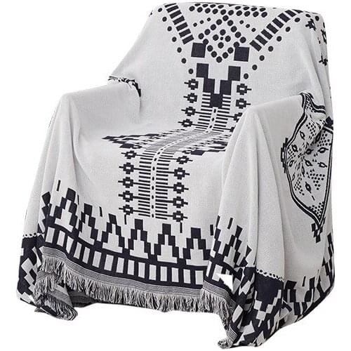 GY4146 Gyrohome Geometric Blanket Sofa Decorative Slipcover Stitching Rug Tapestry Carpet Home&Living