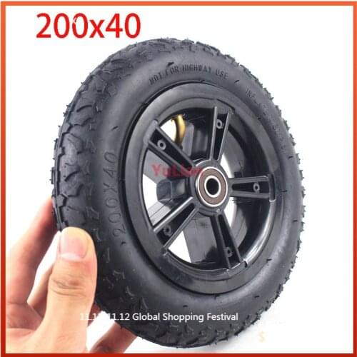 200x40 Wheel Tire for Electric Scooter Baby Trolley 8 Inch 200x40 Inner Tube Anti Skid Tire Wheel Accessories