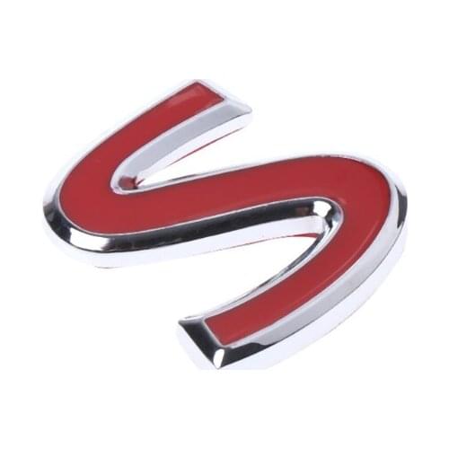 Red S Metal Emblem Badge Sticker for Infiniti Q50 Q50L Q30 Q70