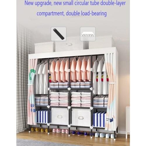 Furniture For Home Simple Exterior Cloth Wardrobe Locker Bedroom Baby Wardrobe Modern Storage Cabinet Shelving Clothes Rack