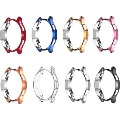 TPU Soft Shell Frame Glass Screen Protector Case For Samsung Galaxy Watch 4 Classic 46mm 42mm Watch4 Protective Bumper Cover