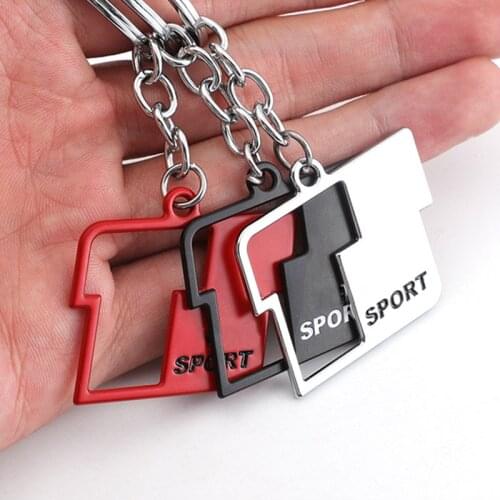 T Sport Car Keychain Key Chain Ring Keyring Key Holder Badge for Toyota Corolla Prado Tundra Highlander Venza Camry Prius Tacoma