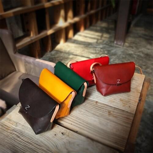Retro Head Layer Cowhide Manually High Quality Classic Multi-Functionwomen Bag Leisure Solid Color Female Shoulder Bags