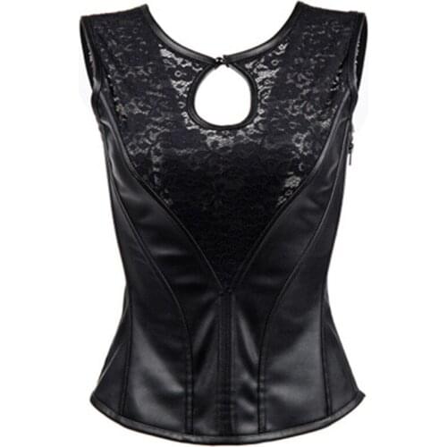 Womens Gothic Waist Trainer Corsets and Bustiers Push-up Sexy Overbust Bodyshaper Waist Cincher Corset Body Shaper