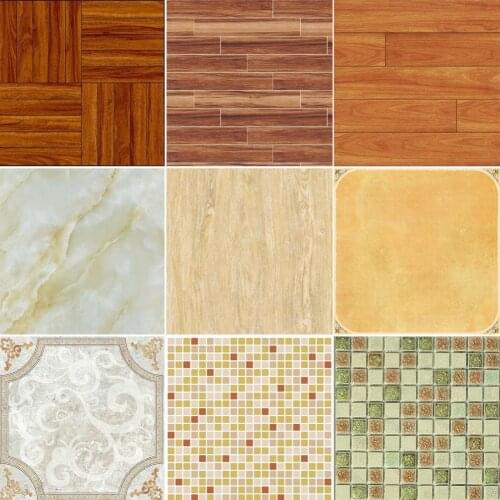 1/12 Dollhouse Floor Sticker Wall Decal Kitchen Bathroom Miniature Accessory