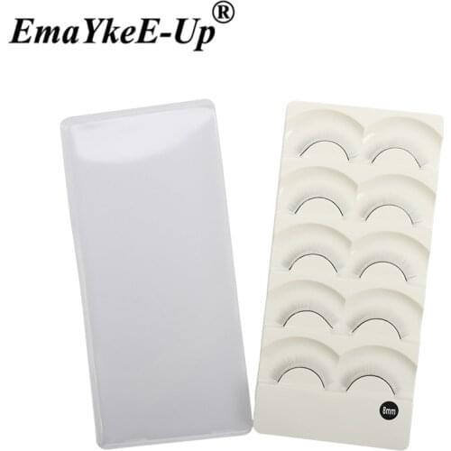 100pcs Practice False Eyelashes Natural Training Lashes for Eyelash Extension Beginners Teaching Lashes Makeup Tools