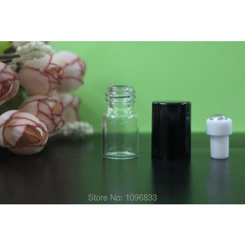 2ml Vial with roll on, 2ML Transparent roller Bottle, Perfume Roll on Bottle, Essence Oil Bottle, Roll on Bottle, 100pcs/Lot