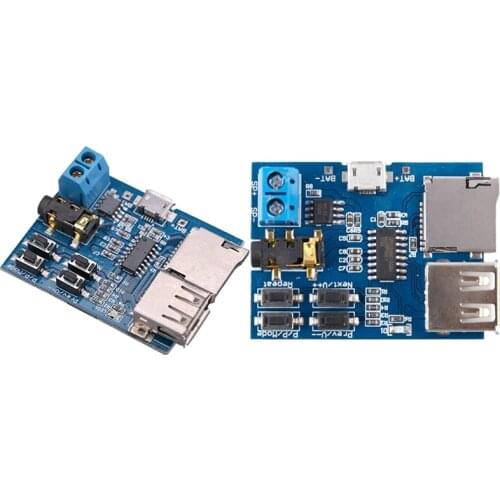 2 Pcs Mp3 Lossless Decoder Board Mp3 Decoder Module with Power Amplifier