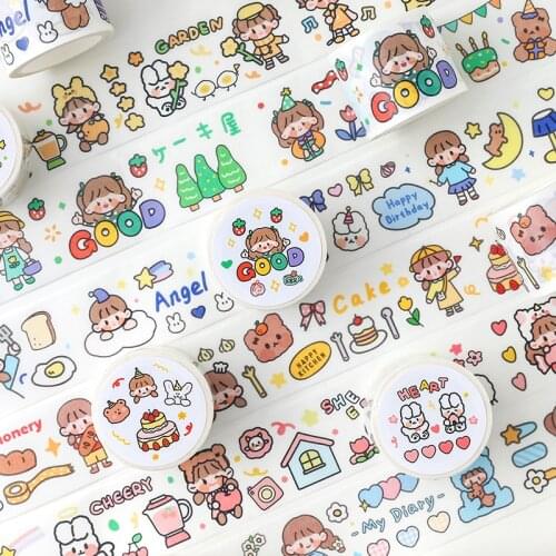 6PCS/LOT soft is sweet series sticker DIY decorative specil oil tape paper masking tape washi tape