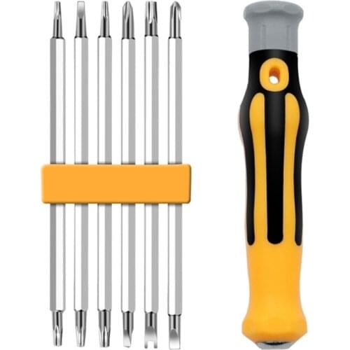 7 Pcs Household Multifunctional Strong Magnetic Screwdriver Bit Set Repair Tool R9JF